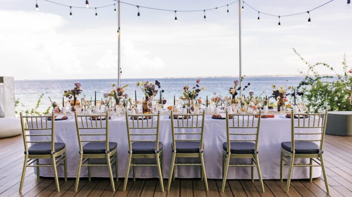 セブ島・海辺のパーティー席