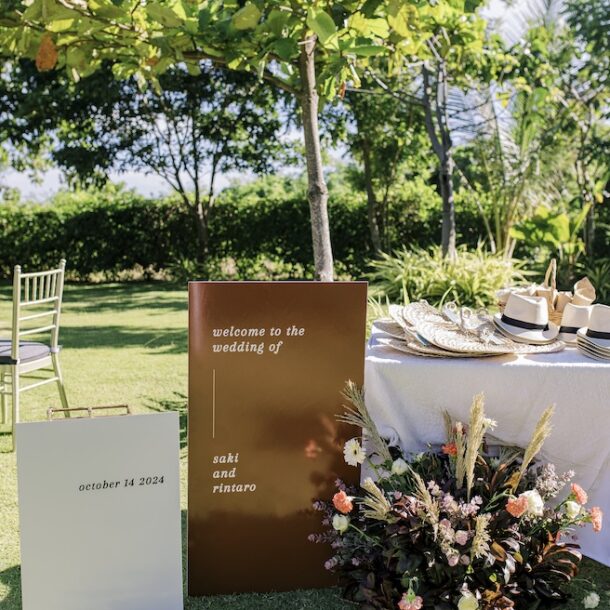セブ島・結婚式ウェルカムボード
